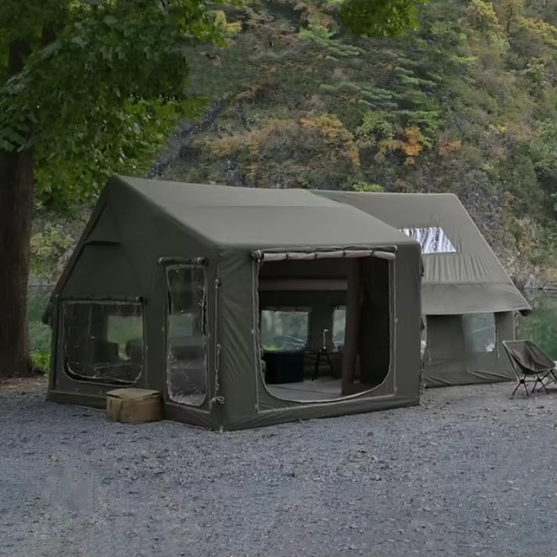 Outdoor Camping Inflatable Tent - Najnowszy model 2025: Zimowy, dmuchany namiot