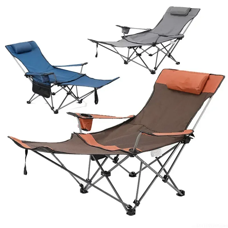 Outdoor Camping Recliner - Krzesło składane 2w1 na zewnątrz, przenośne,