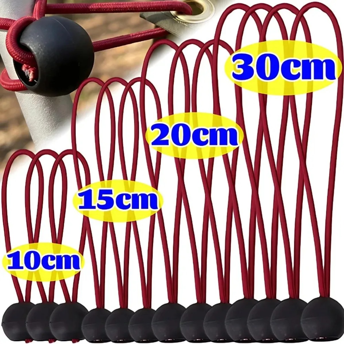 Outdoor Camping Extension Cord - Wielofunkcyjna linka bungee z klamrą do
