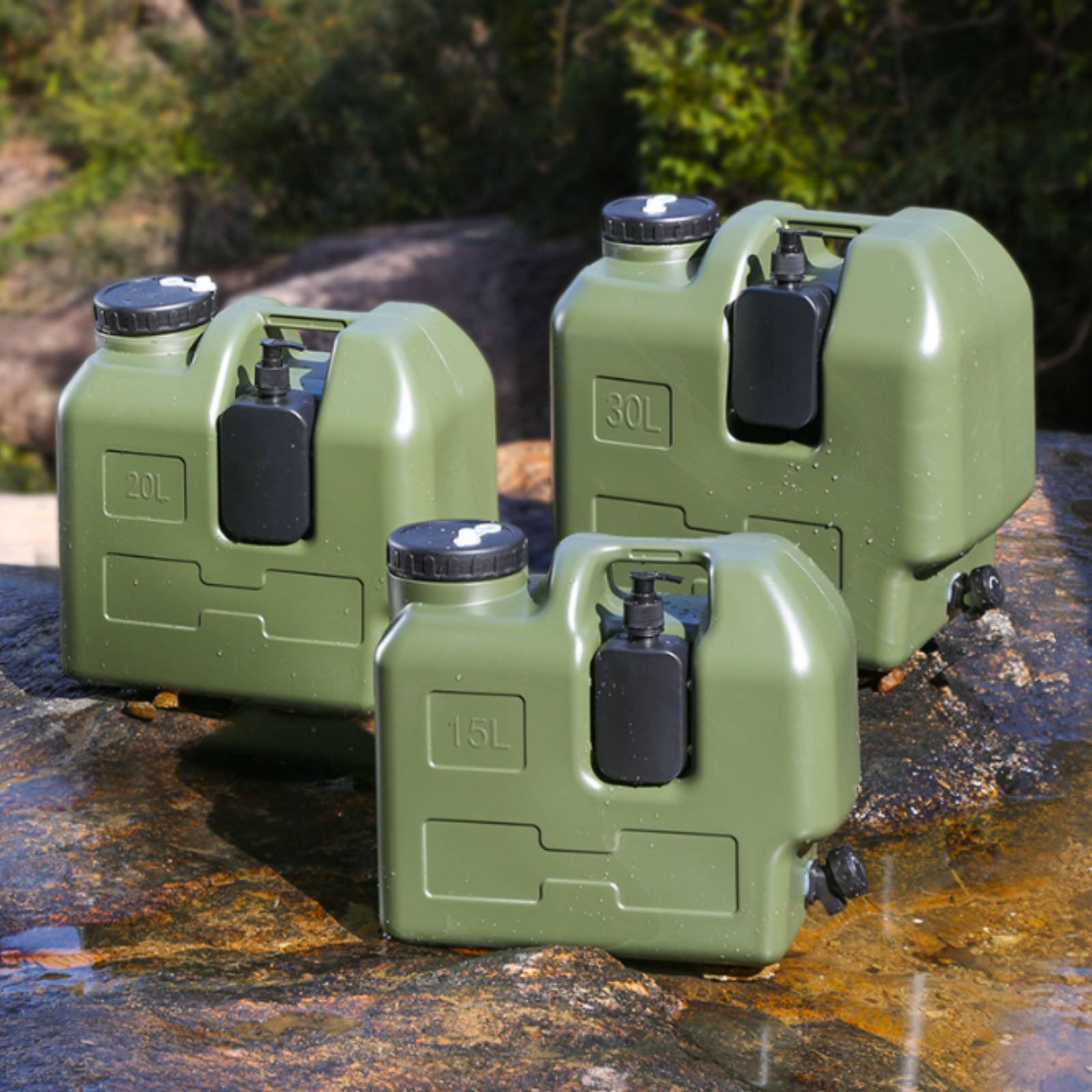 Outdoor Camping Food - Pojemnik na wodę z kranikiem, wykonany