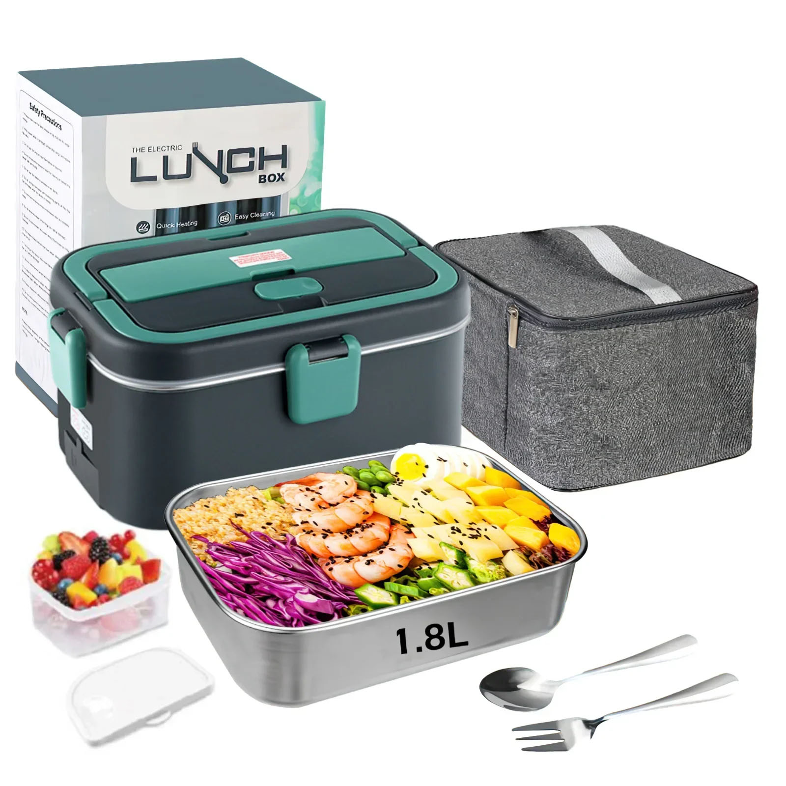 Outdoor Camping Food - Elektryczny podgrzewacz do żywności 1,8 l