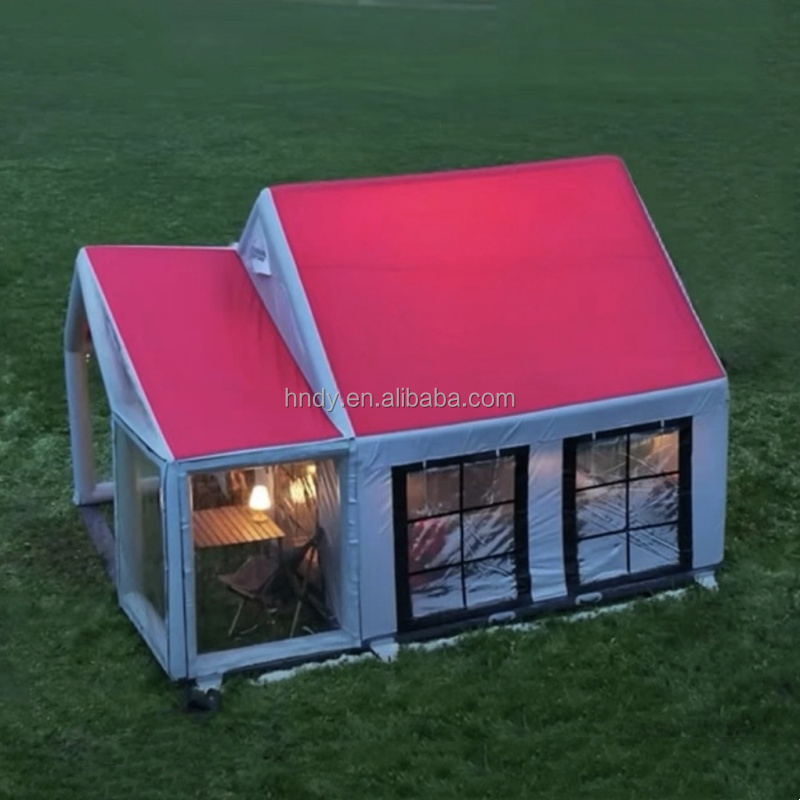 Outdoor Camping Inflatable Tent - Najnowszy Duży Nadmuchiwany Namiot Dwukomorowy z