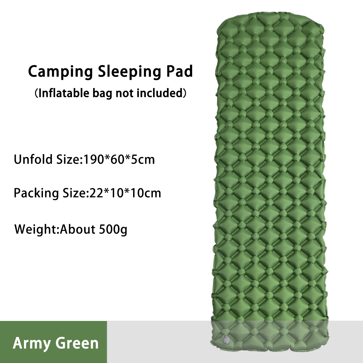Outdoor Camping Inflatable Tent - Nadmuchiwany materac kempingowy do namiotu, składane