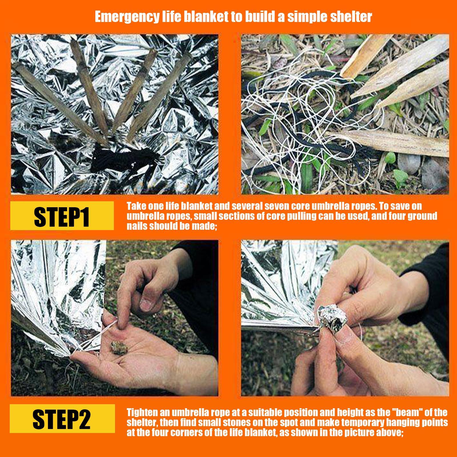 1 szt. Koc ratunkowy wiatroodp – First Aid Kit Camping recenzja i cena