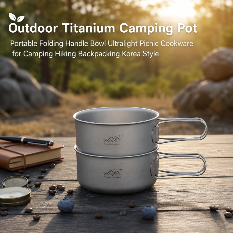 Tytanowy garnek kempingowy na  – Outdoor Camping Korea recenzja i cena