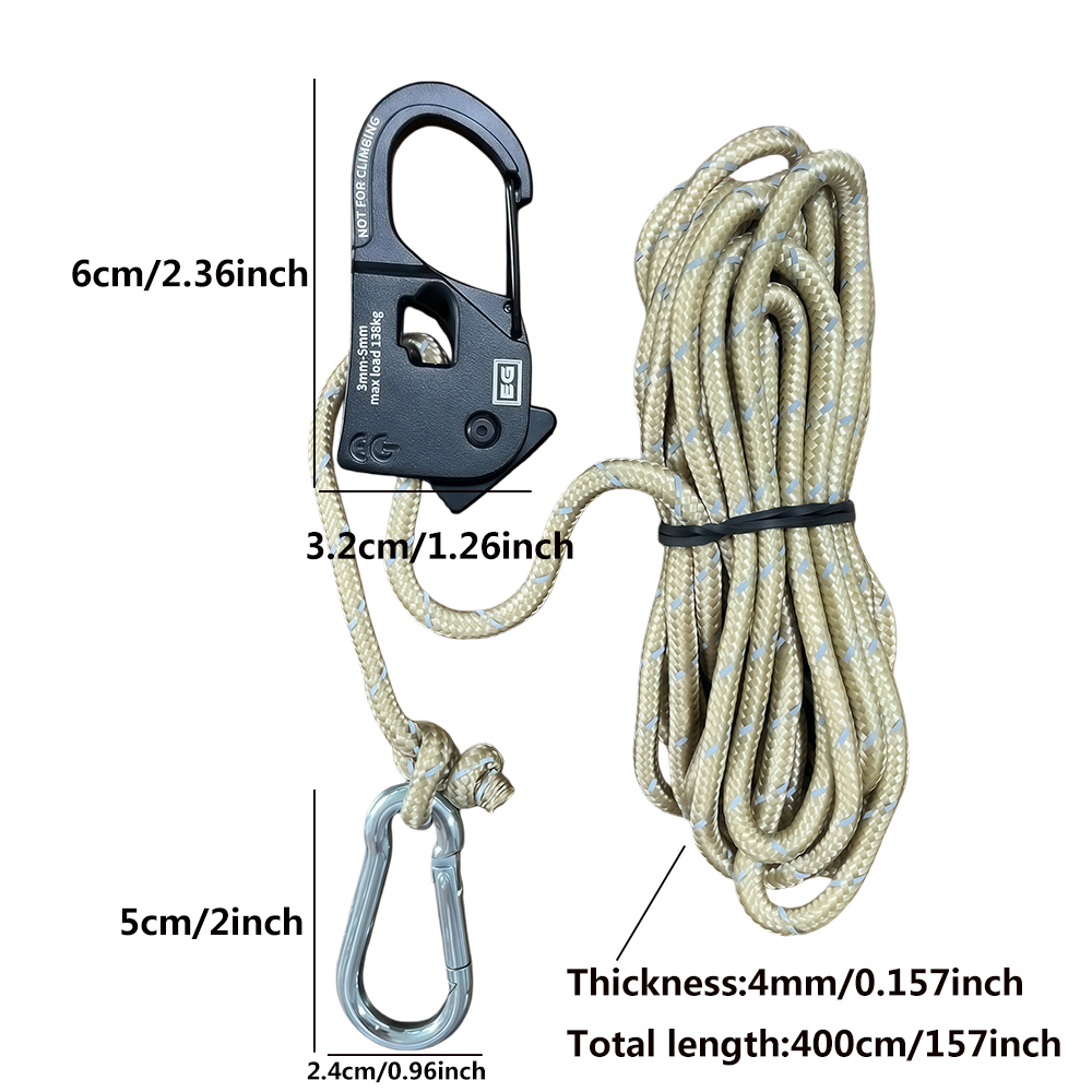 2 szt. 4m Napinacz do linki na – Outdoor Camping Extension Cord recenzja i cena